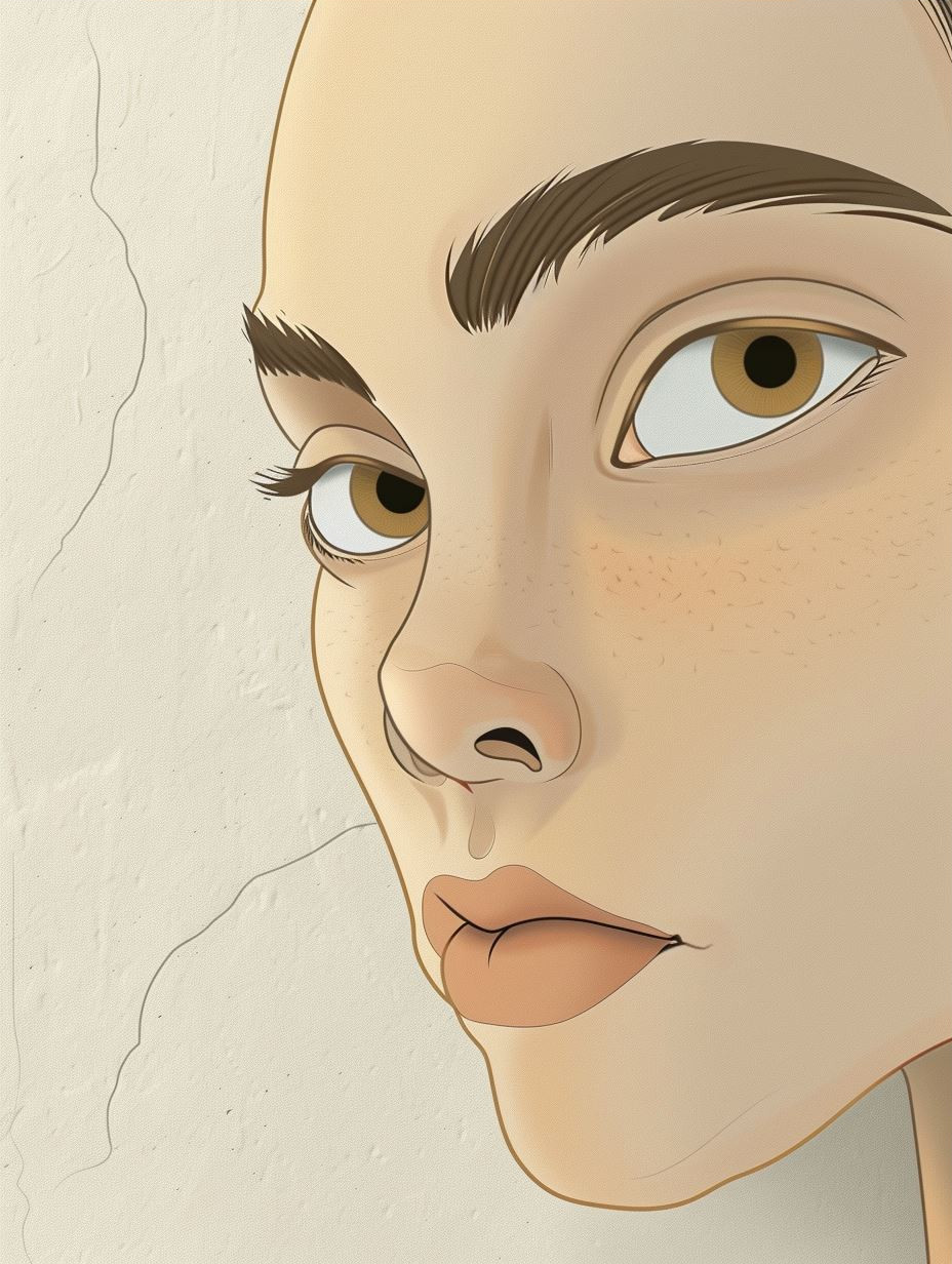 Ethereal Gaze: A Digital Portrait Study - Image 3
