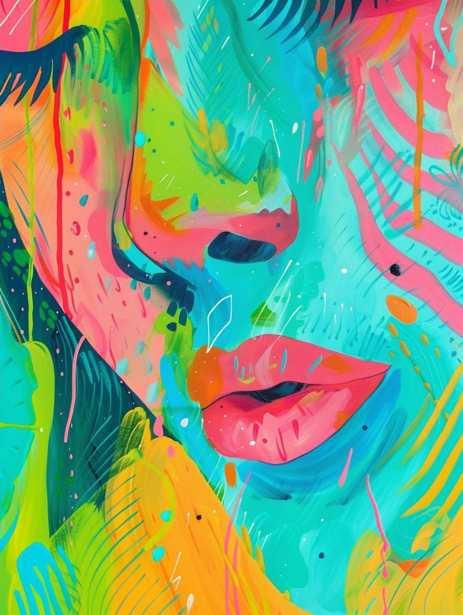 Chromatic Visions: A Kaleidoscope of Faces - Image 4