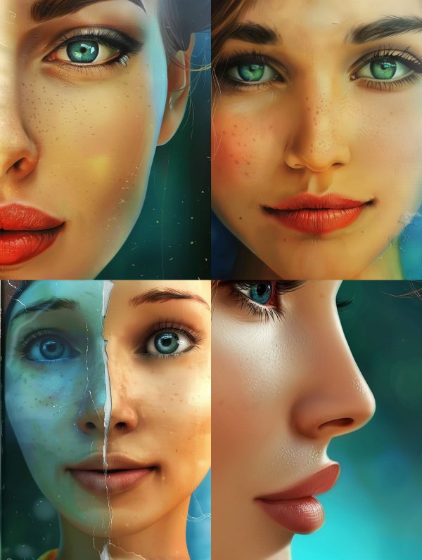 Surreal Digital Portraits of Ethereal Female Beauty