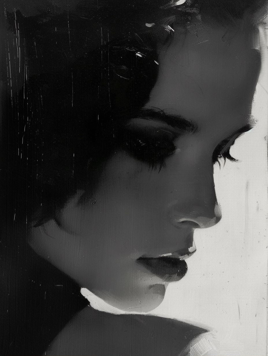 Noir Elegance in Monochrome - Image 1