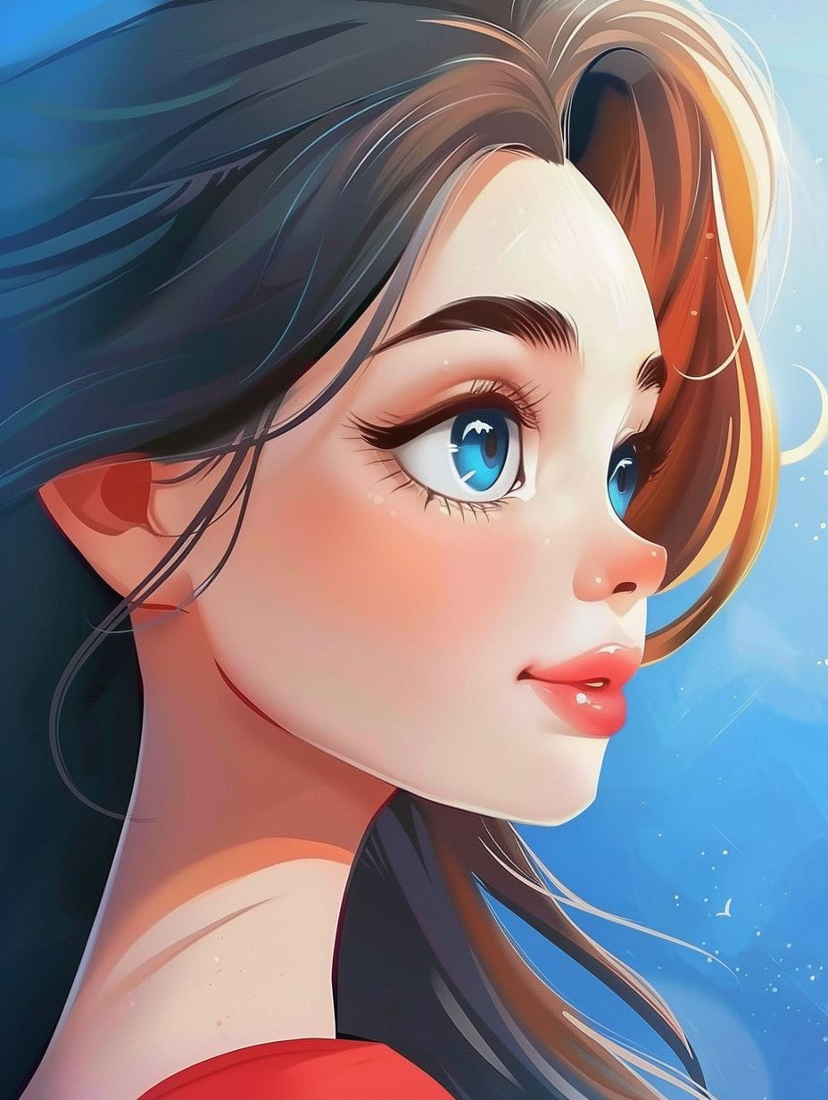 Ethereal Digital Portraits of Young Women - Image 1
