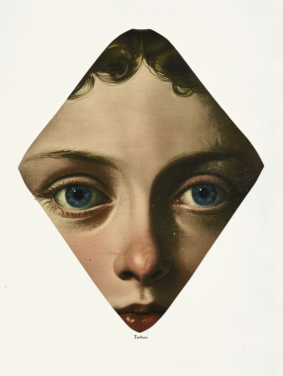 Floral Renaissance Surrealism Collage - Image 2