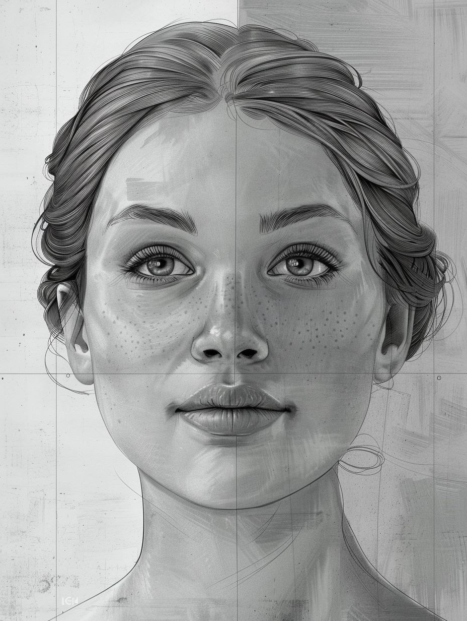 Classical Charcoal Portrait Studies - Image 1