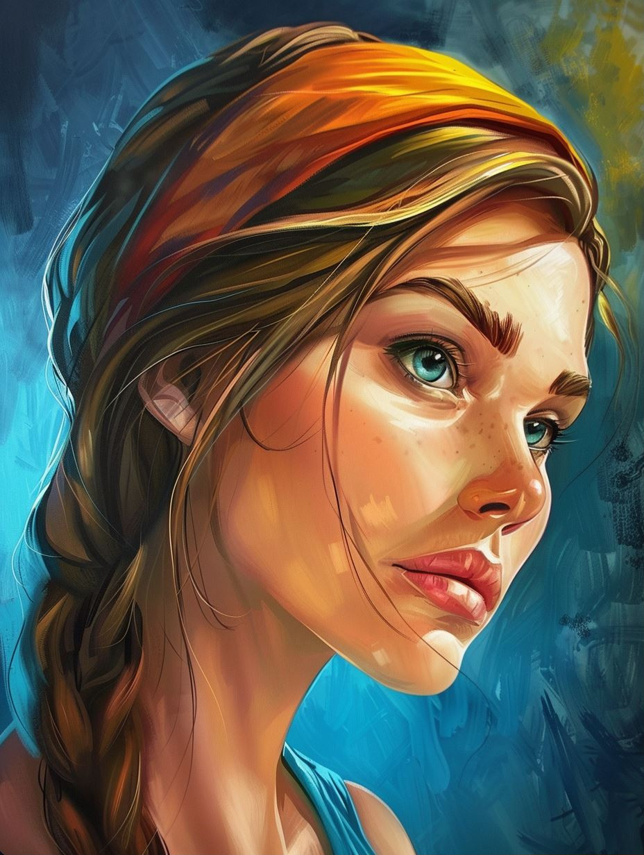 Radiant Adventurer in Golden Light - Image 1