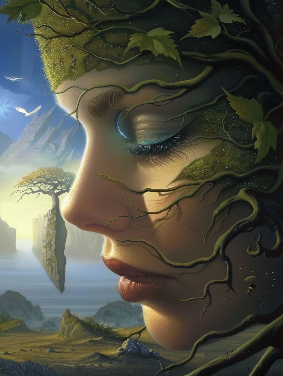 Ethereal Gaze Over Misty Valleys - Image 2