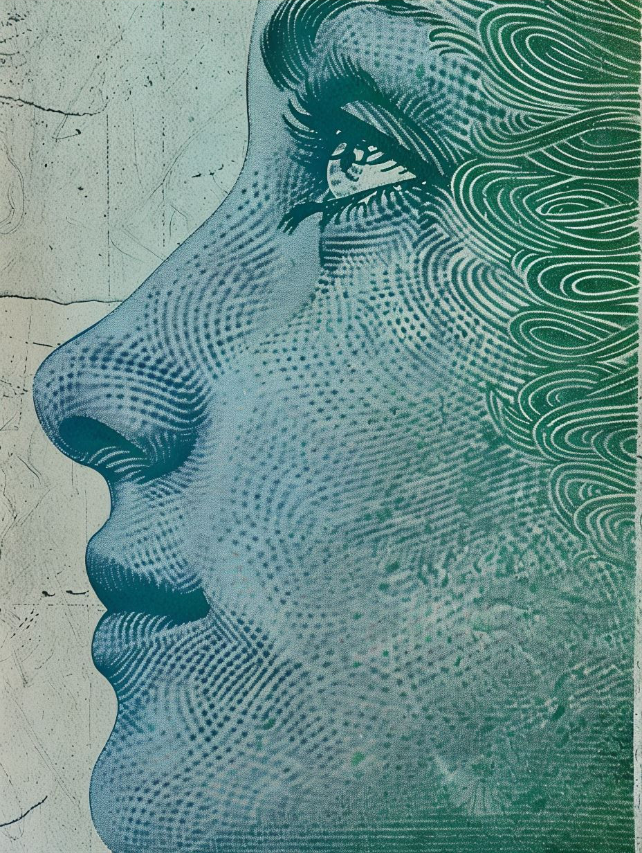 Dual Tone Etched Portrait - Image 3
