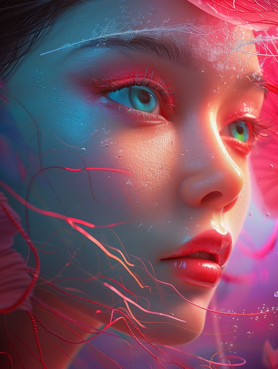 Ethereal Neon Dreams - Image 1