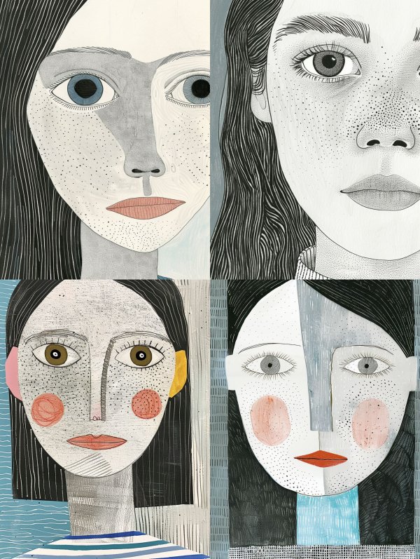 Stippled Ethereal Gaze