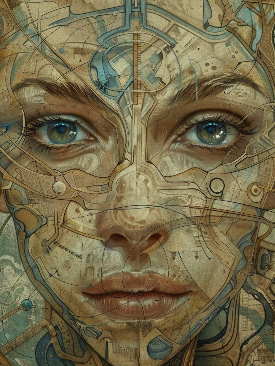 Cybernetic Soul in Golden Circuitry - Image 1
