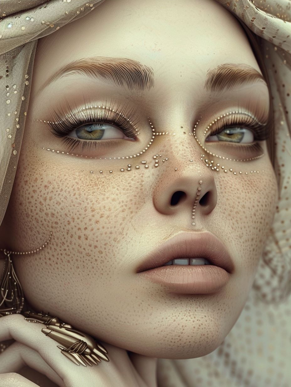 Ethereal Vintage Portraiture Study - Image 3