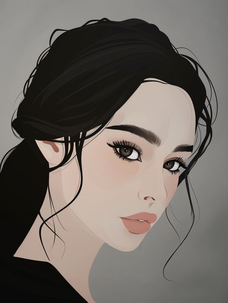Velvet Noir Portrait - Image 2