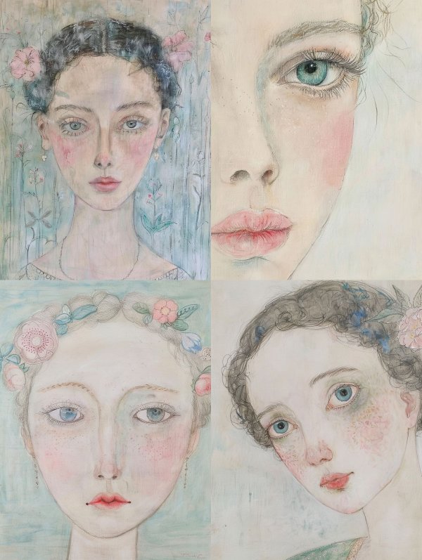 Ethereal Bloom Portrait Study