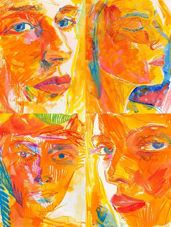 Vibrant Visions of the Human Face