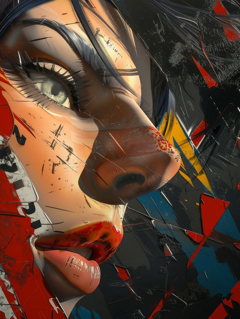 Cyberpunk Noir Crimson Fragments - Image 4