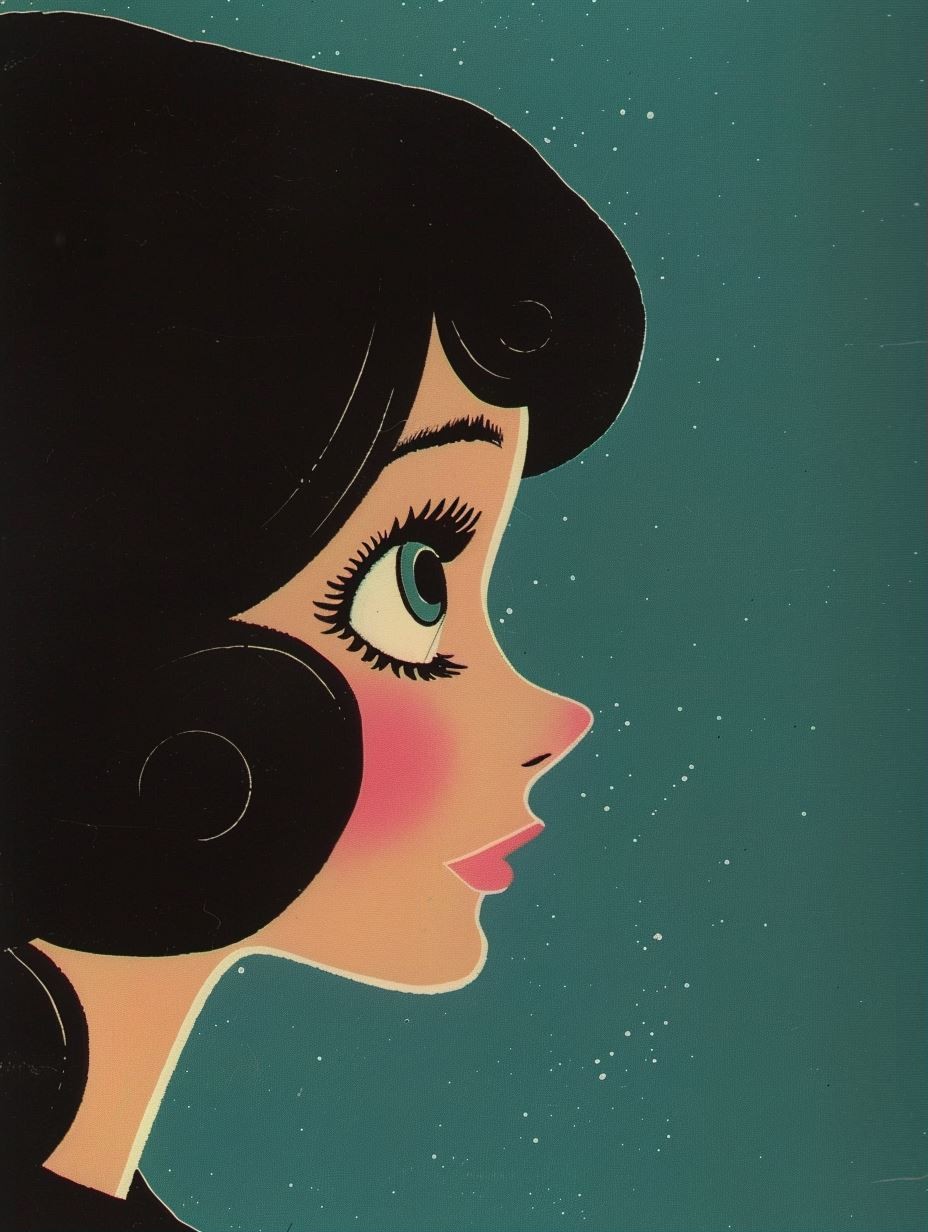 Vintage Mid-Century Anime Aesthetic