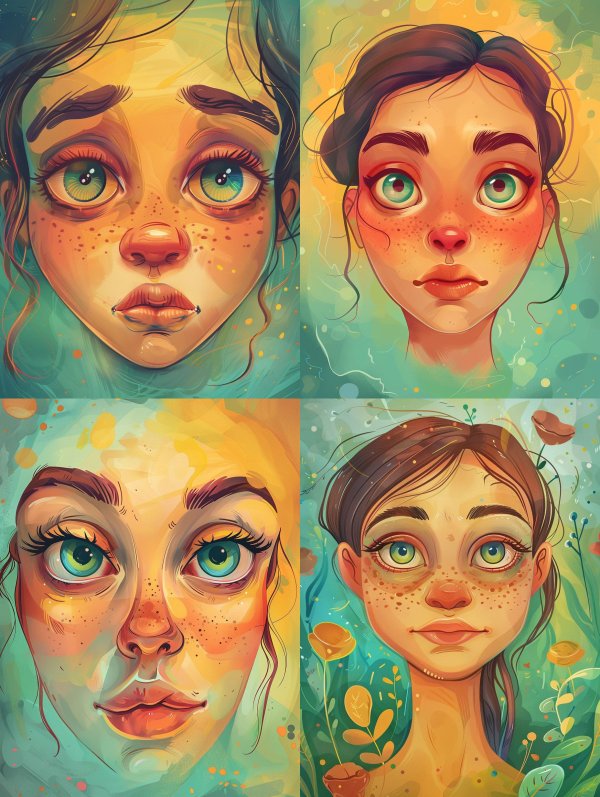 Whimsical Gazes of a Freckled Muse