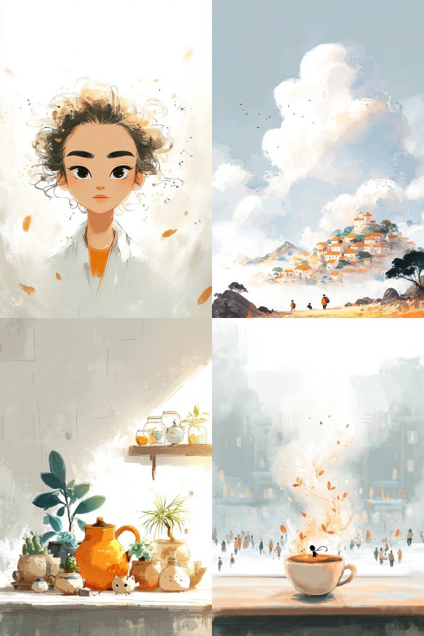 Whimsical Moments in Soft Watercolor