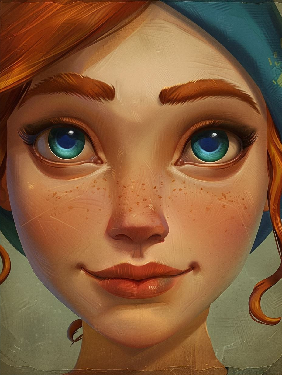 Enchanting Gaze: Stylized Digital Portraits - Image 2