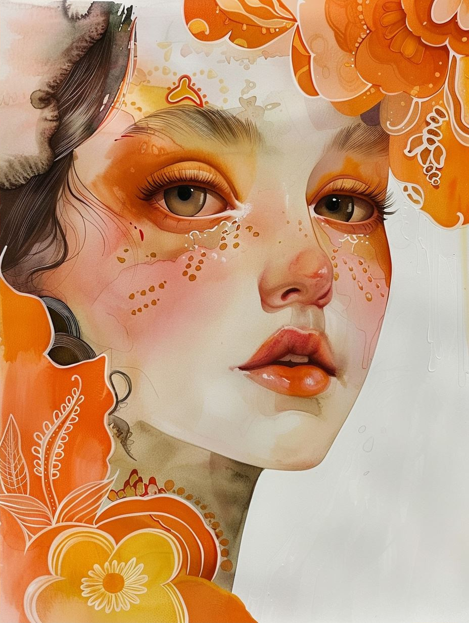 Autumnal Bloom Ethereal Portrait - Image 2