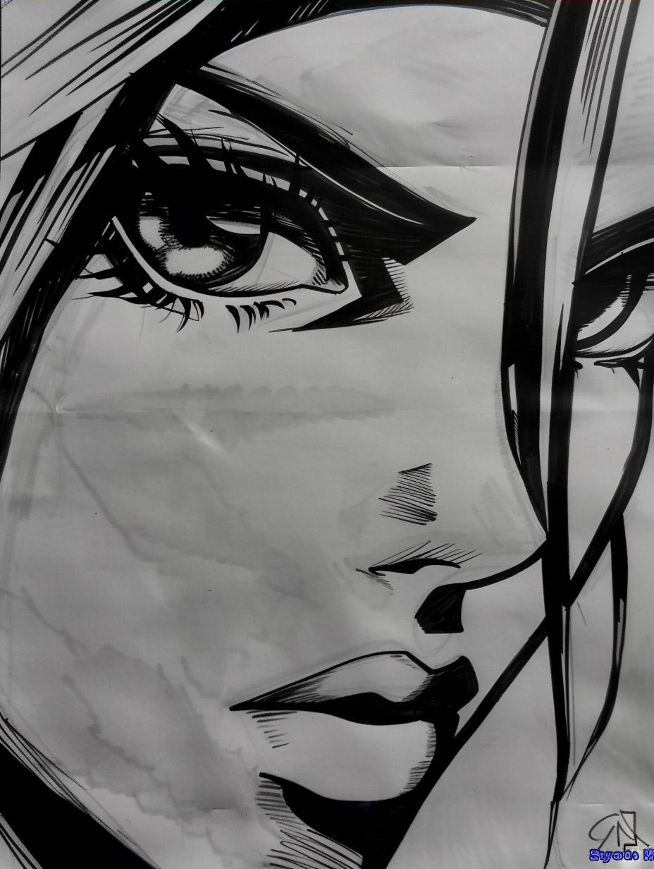 Expressive Female Portrait Art Styles - Image 3