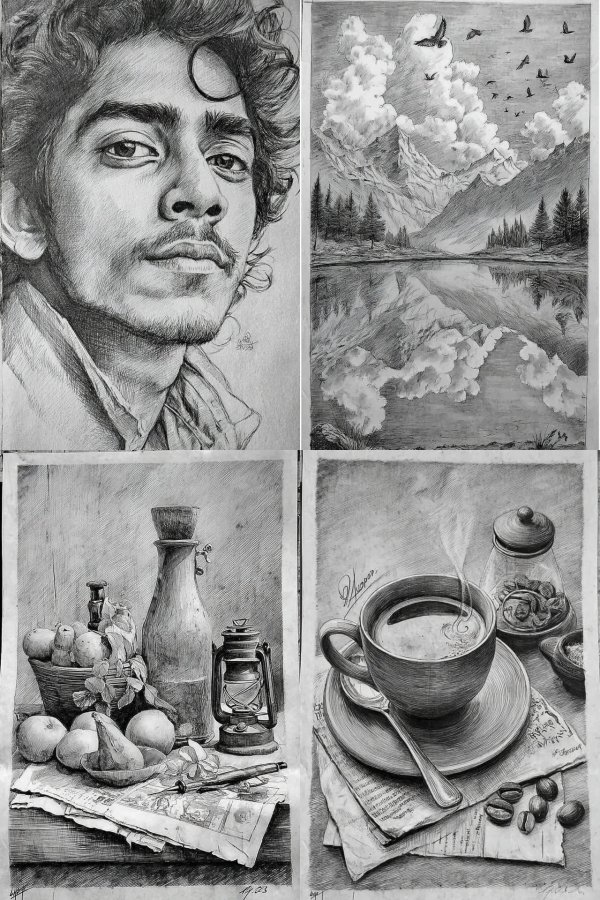 Mastery of Graphite: A Pencil Art Collection