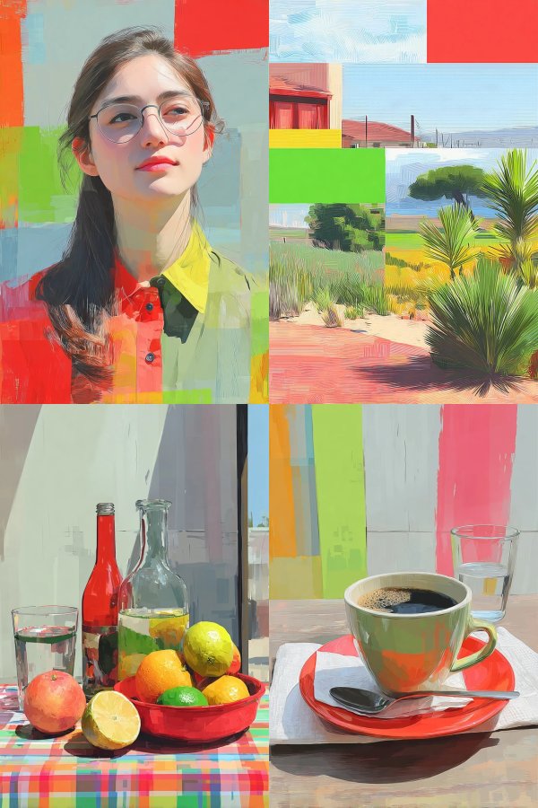 Vibrant Collage of Modern Life
