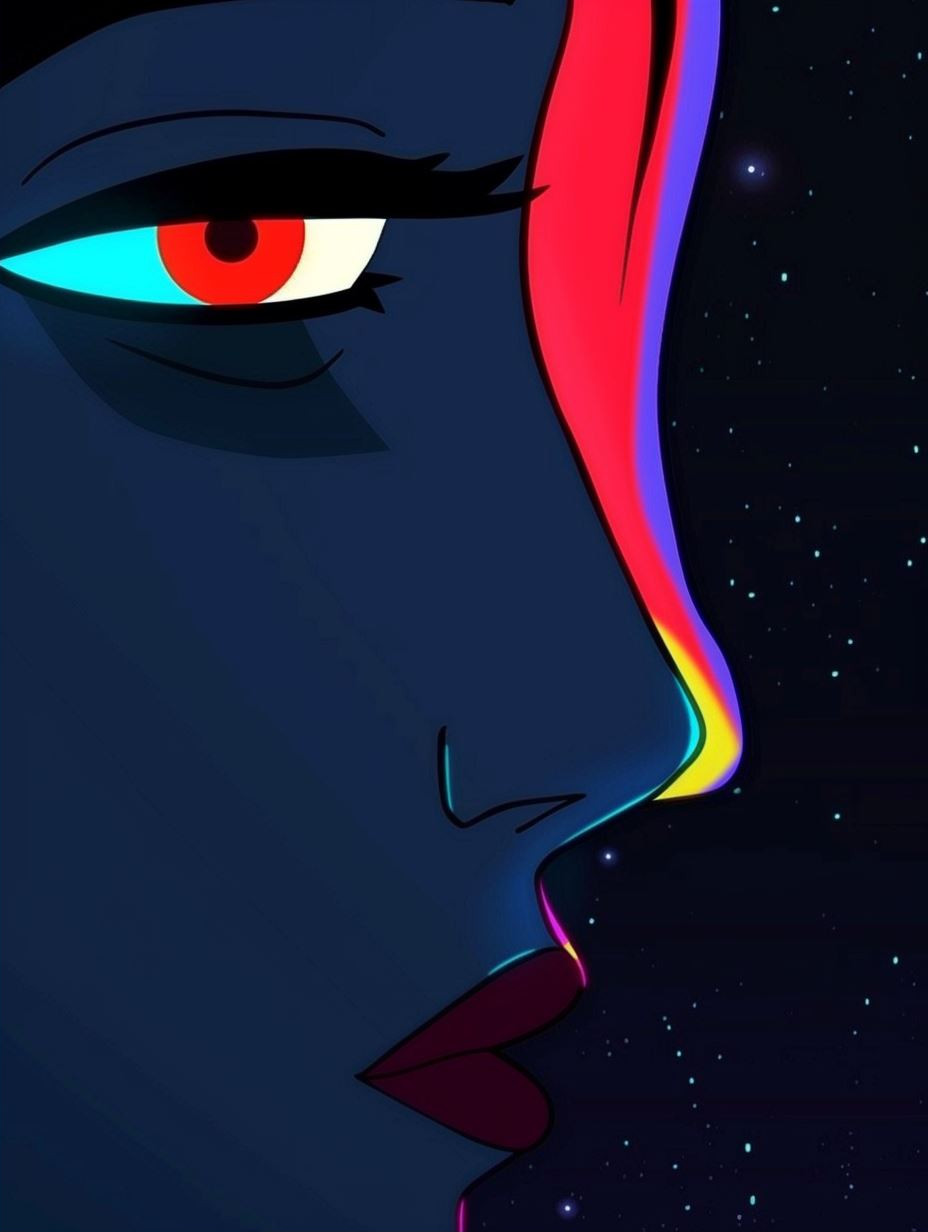 Vibrant Neo-Noir Digital Portraits - Image 2