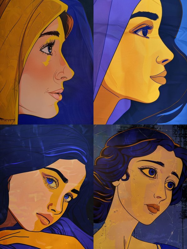 Golden Gaze Portrait