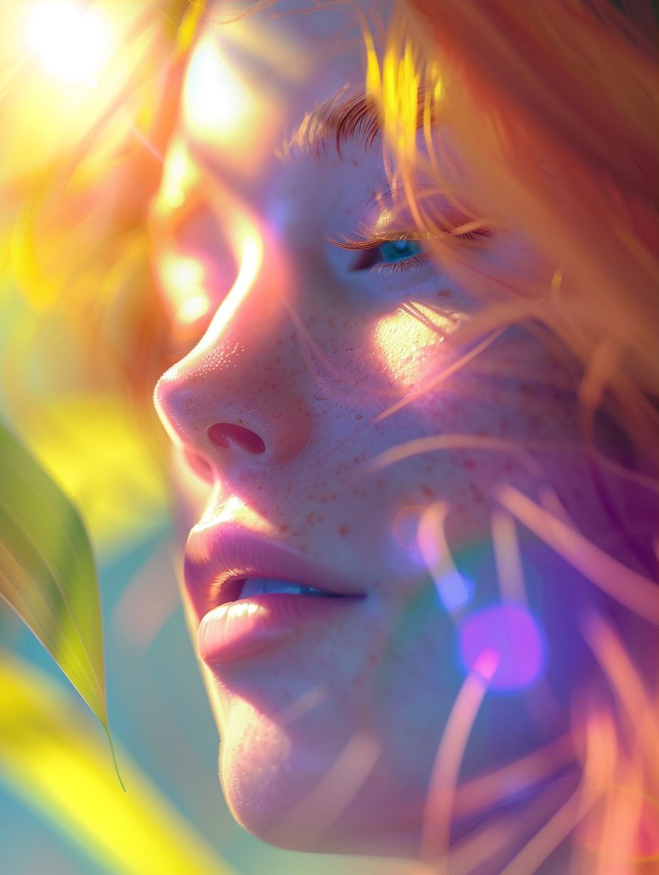 Prismatic Glow Ethereal Portrait - Image 3