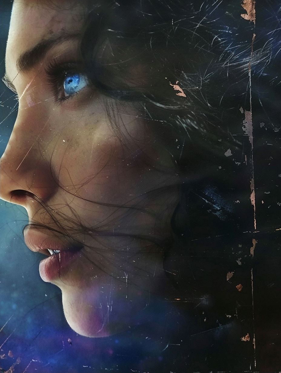 Ethereal Gazes in Blue - Image 2