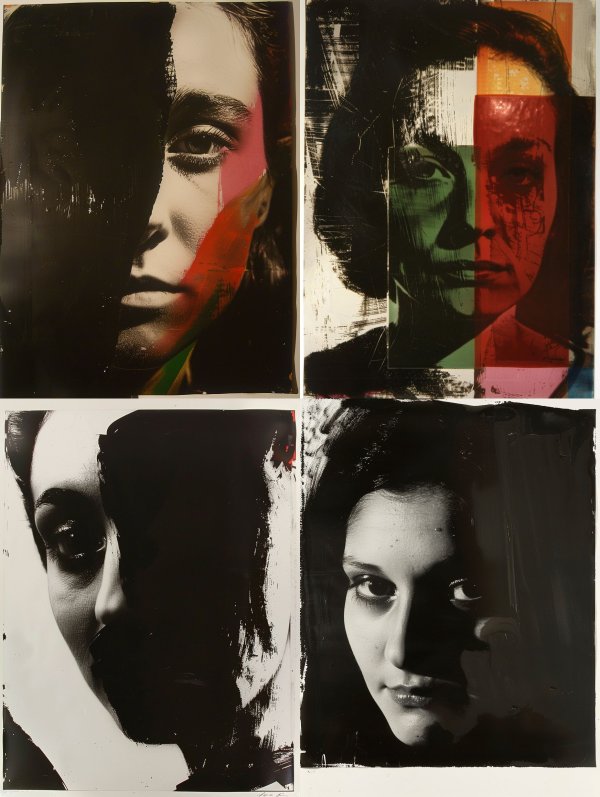 Fragmented Portraits of Hidden Emotion
