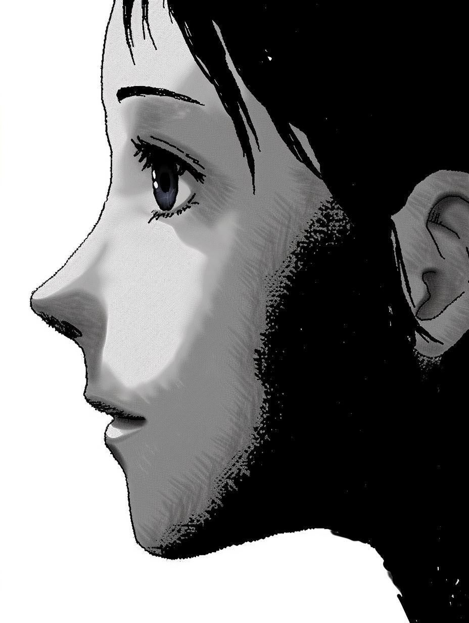 Melancholic Modern Graphic Portrait - Image 4