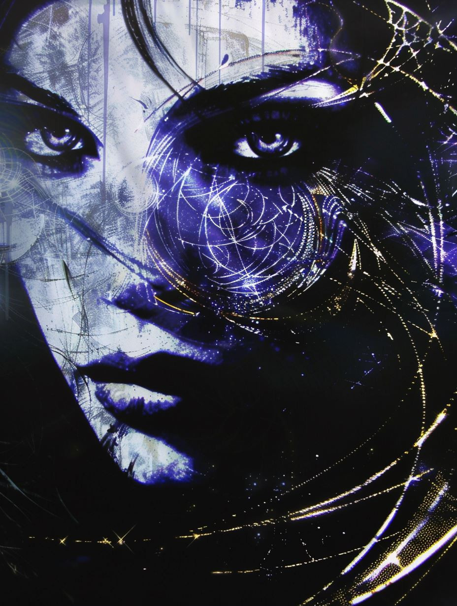 Mystic Ethereal Indigo Portraits - Image 1