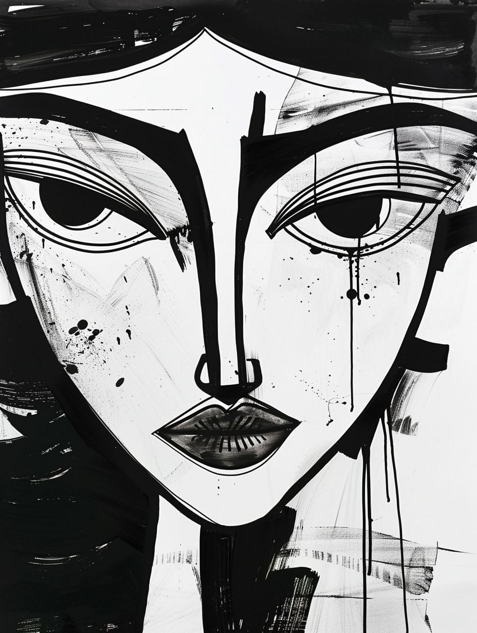 Ink Wash Ethereal Portrait - Image 4