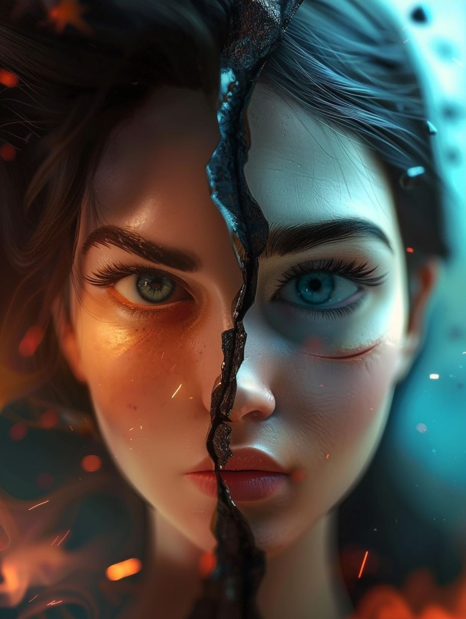 Cinematic Gaze Through Rain - Image 3