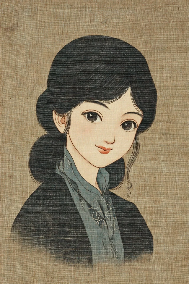 Silk Canvas Elegance - Image 1