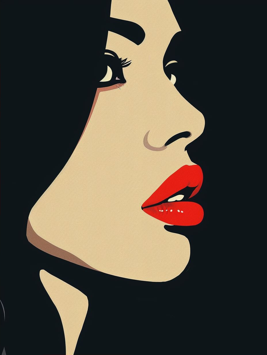 Crimson Shadows: A Study in Contrast - Image 2