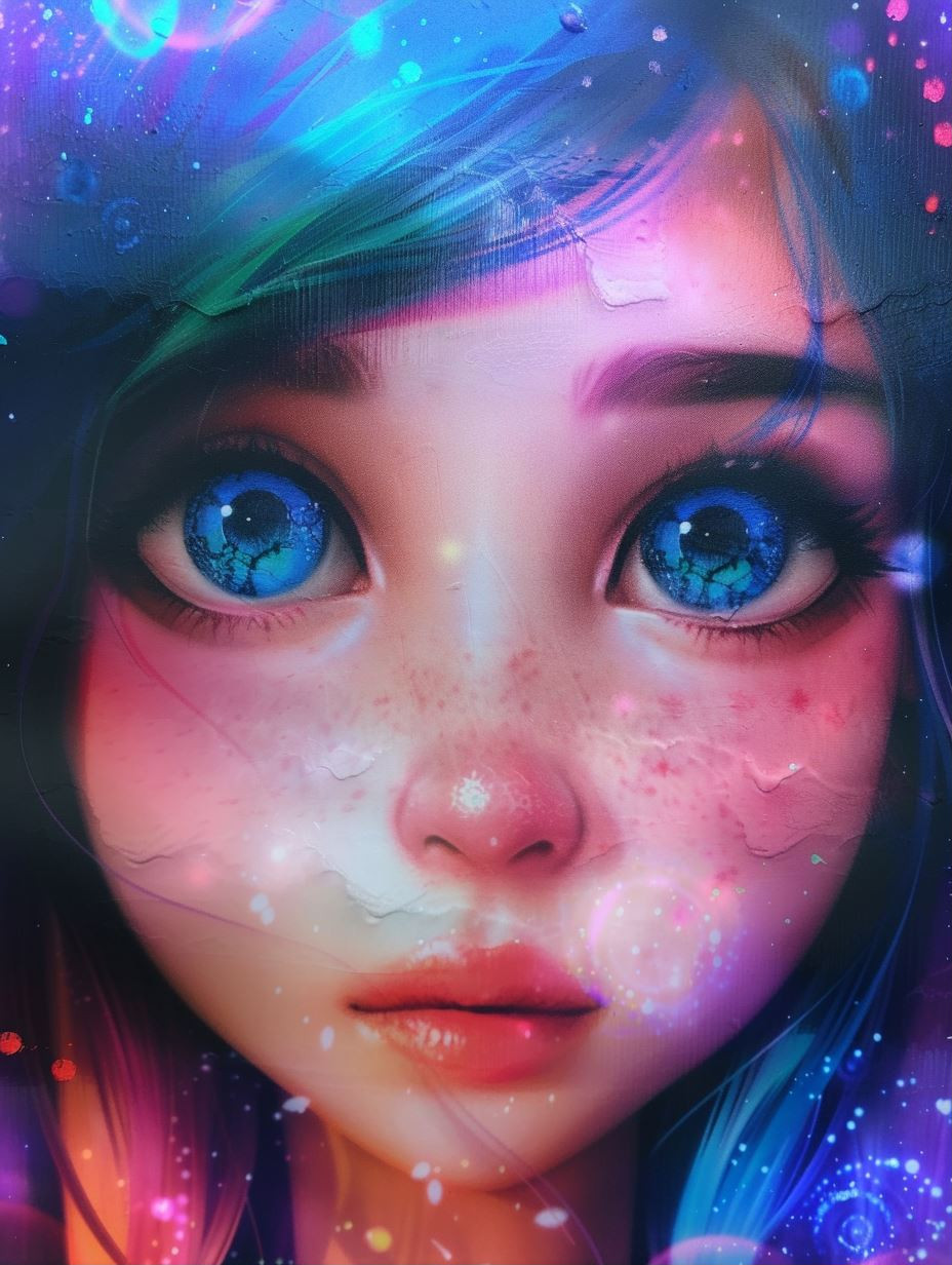 Ethereal Glow: Digital Portraits of Dreamy Girls - Image 1