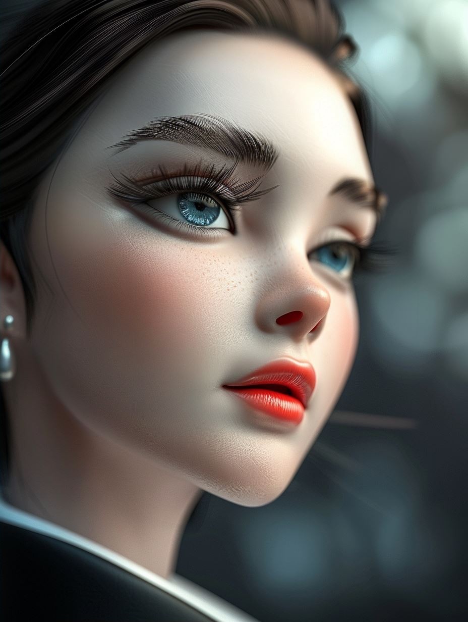 Ethereal Beauty: A Study in Digital Portraits - Image 2