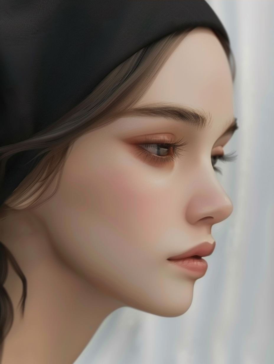 Ethereal Beauty: Digital Portrait Studies - Image 4