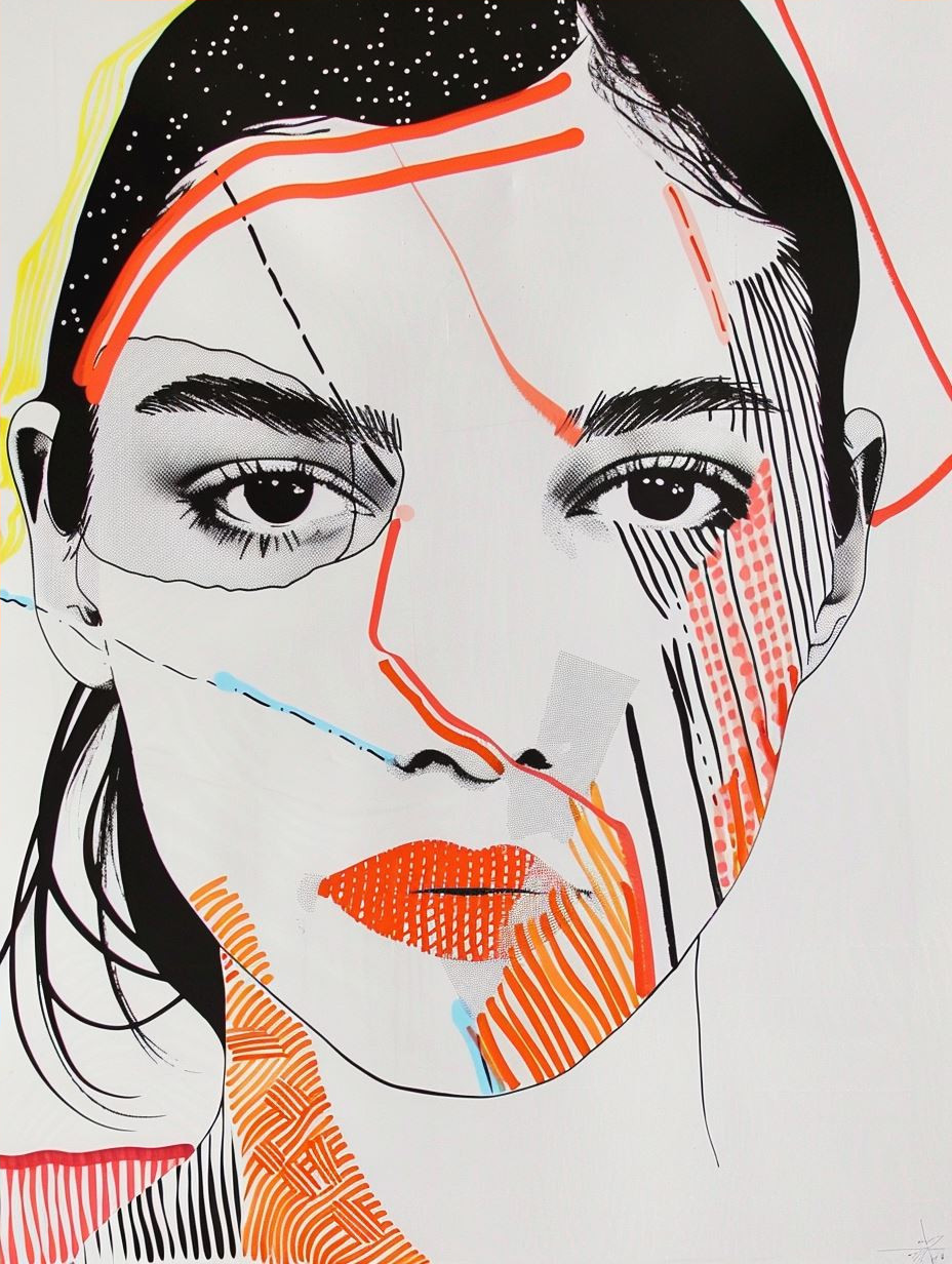 Abstract Modernist Portrait Collage - Image 4
