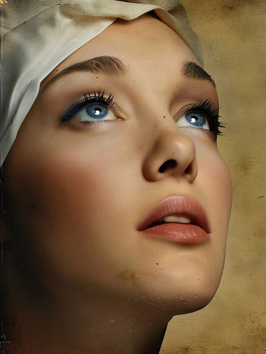 Timeless Gazes: A Study of Ethereal Beauty - Image 1