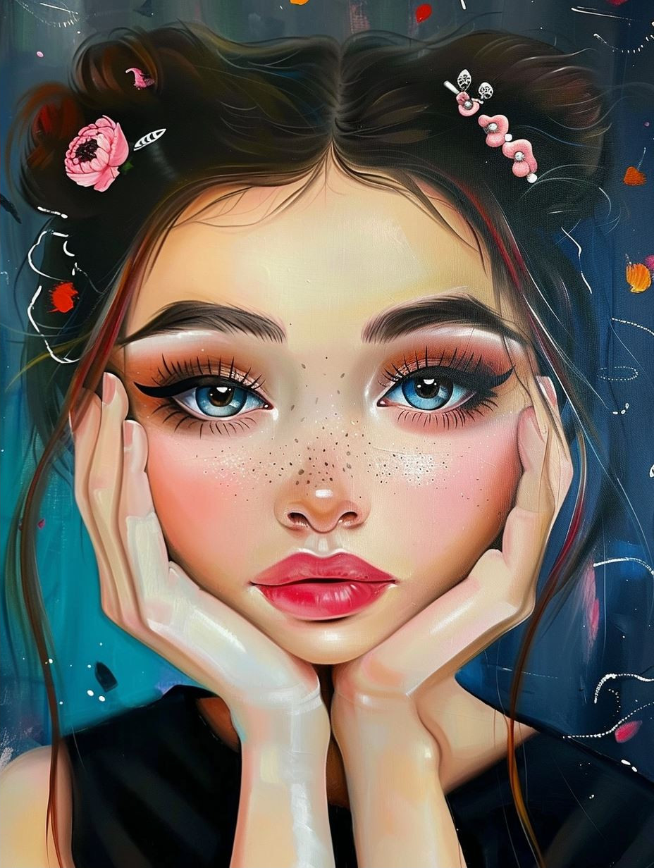Floral Ethereal Tearful Portrait - Image 2