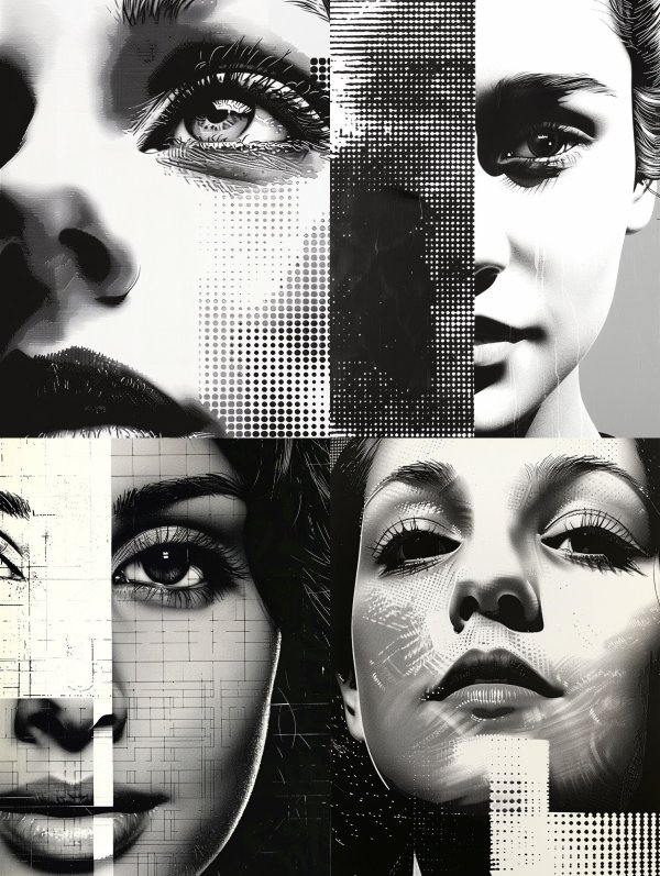 Fragmented Visions in Monochrome