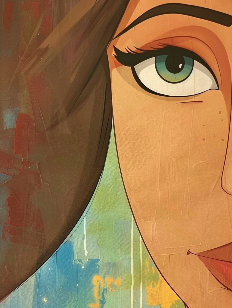 Ethereal Gazes: A Digital Portrait Study - Image 2