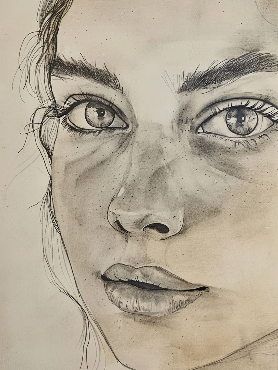 Soulful Gazes in Ink - Image 4
