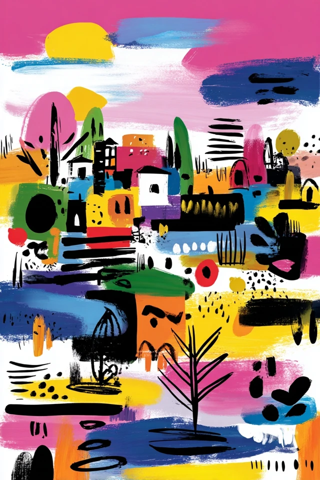Vibrant Abstract Portrait - Image 2