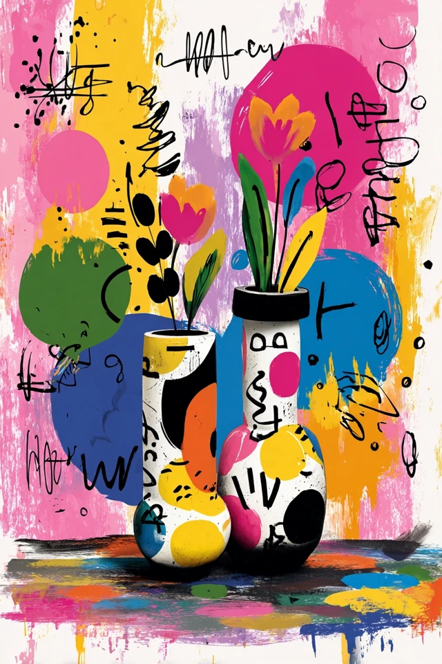 Vibrant Abstract Portrait - Image 3