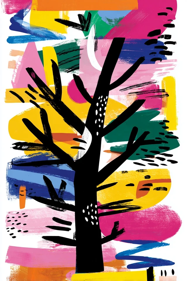 Vibrant Abstract Portrait - Image 5