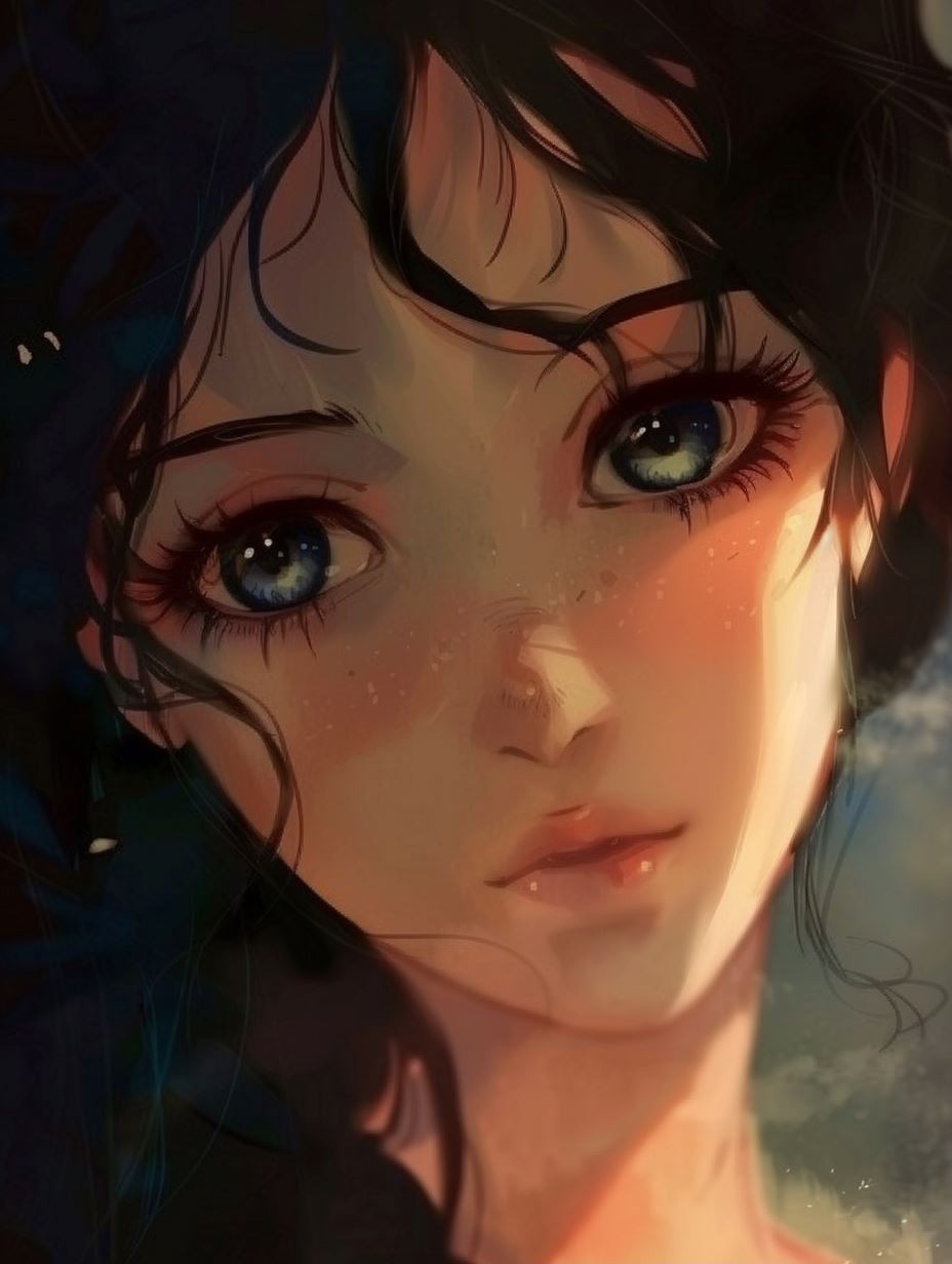 Ethereal Gazes of a Digital Muse - Image 1